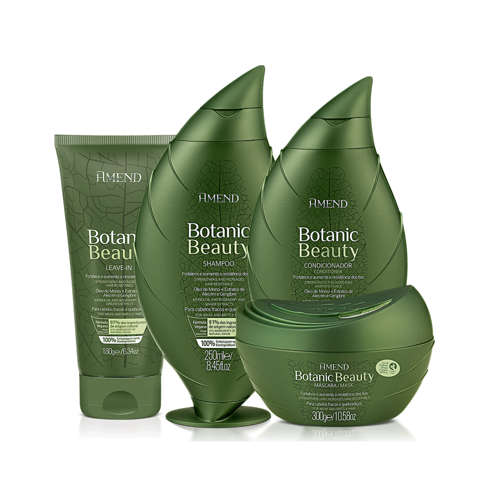 Botanic Beauty Monoi Rosemary Ginger Treatment Weak Hair Kit